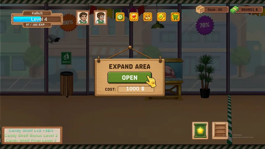 Скриншот 3 к игре Supermarket Simulator: Idle Tycoon Clicker