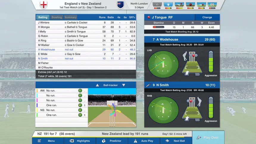 Скриншот 1 к игре Cricket Captain 2026