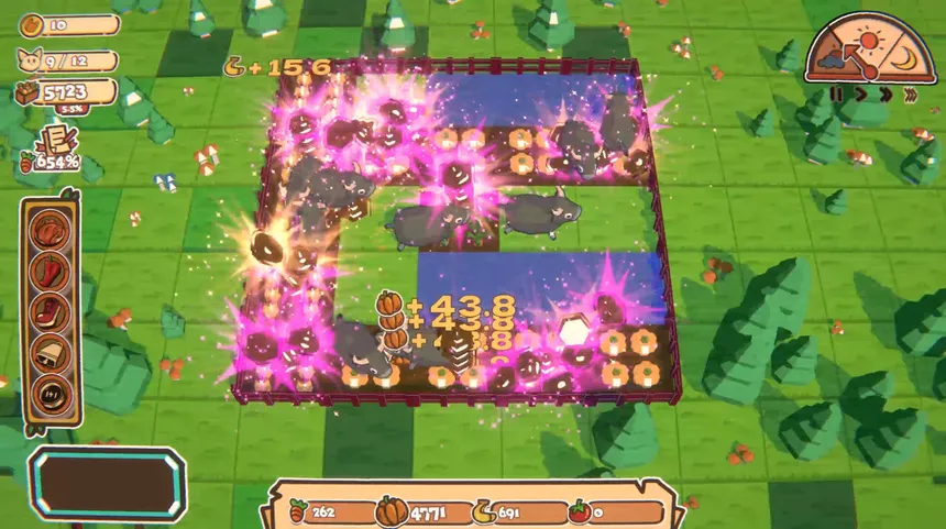 Скриншот 1 к игре Crazy Farm: Roguelike Idle Building Game