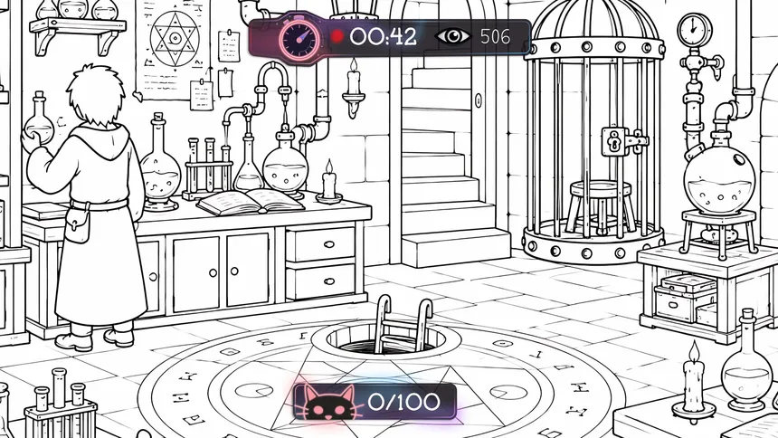 Скриншот 5 к игре 100 Hidden Cats Stream Live