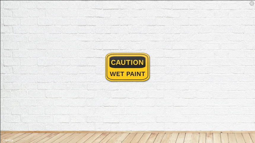 Скриншот 1 к игре CAUTION WET PAINT