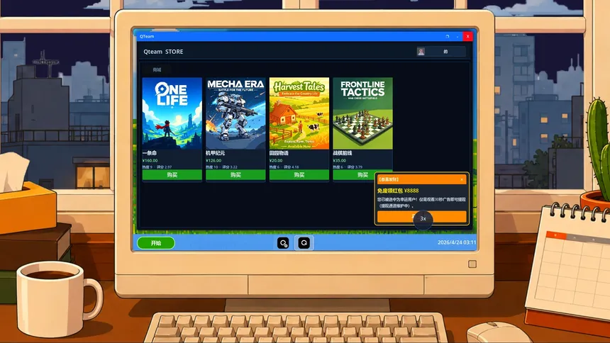 Скриншот 1 к игре Qteam 模拟器