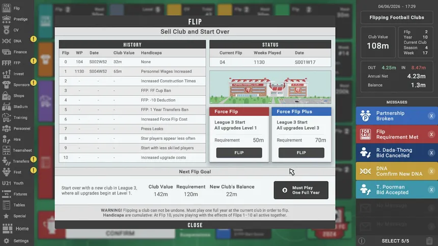 Скриншот 3 к игре Flipping Football Clubs