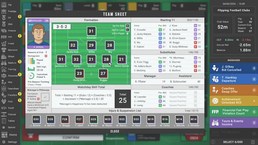 Скриншот 4 к игре Flipping Football Clubs