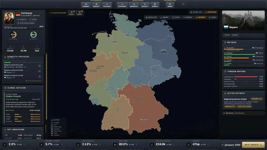 Скриншот 1 к игре Wealth of Nations: Economic Strategy
