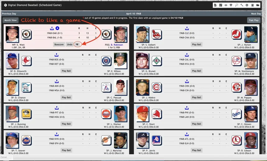 Скриншот 1 к игре Digital Diamond Baseball V14