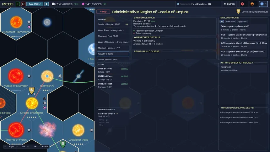 Скриншот 4 к игре Mandate of Galactic Empires