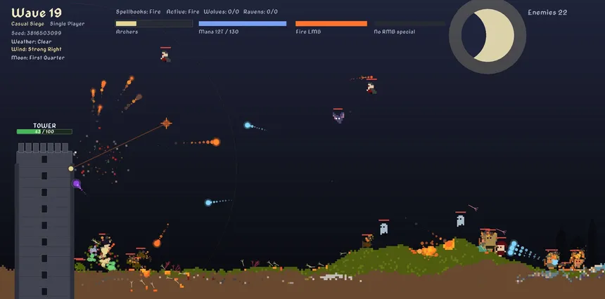 Скриншот 1 к игре Witchtower: Spell Siege