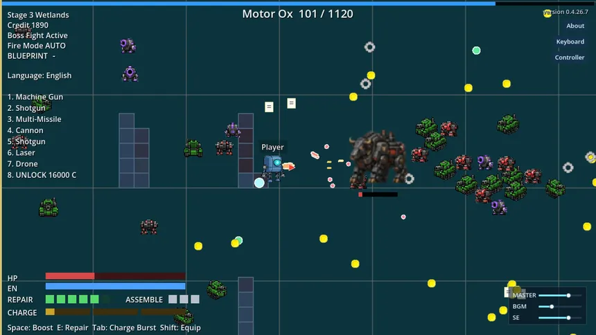 Скриншот 4 к игре OctoMech Survivors
