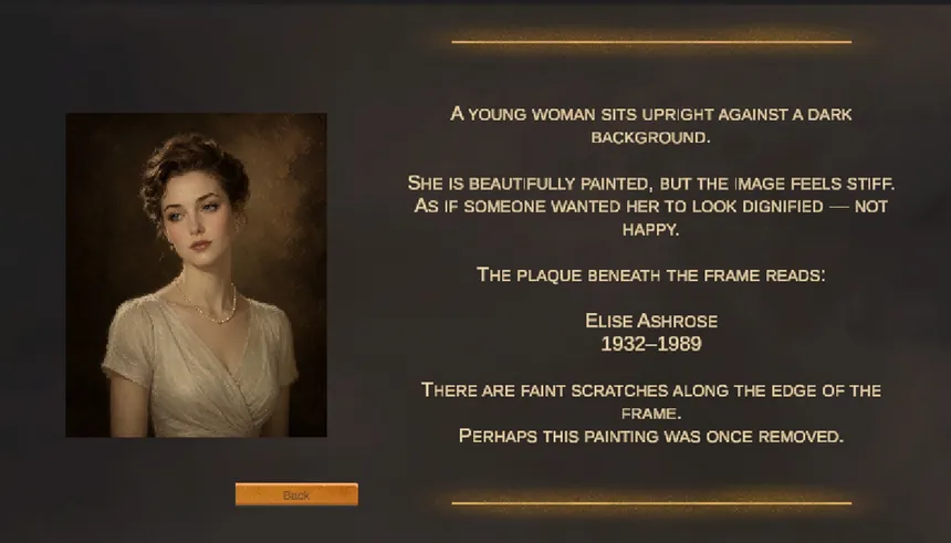 Скриншот 6 к игре Ashrose Manor - A Portrait of Forbidden Love