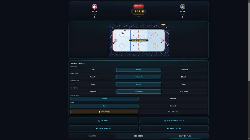 Скриншот 2 к игре OvertimeGM: Hockey Manager
