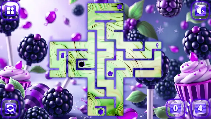 Скриншот 1 к игре Sweetie Candy Maze: Blackberry