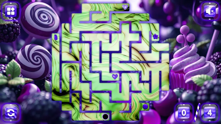 Скриншот 3 к игре Sweetie Candy Maze: Blackberry