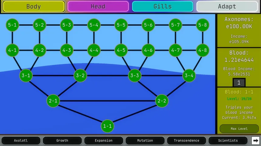 Скриншот 2 к игре Axomorph Idle
