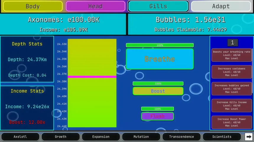 Скриншот 3 к игре Axomorph Idle