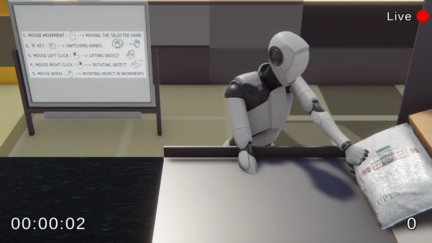 Скриншот 1 к игре SimulLogistics: RoboHands