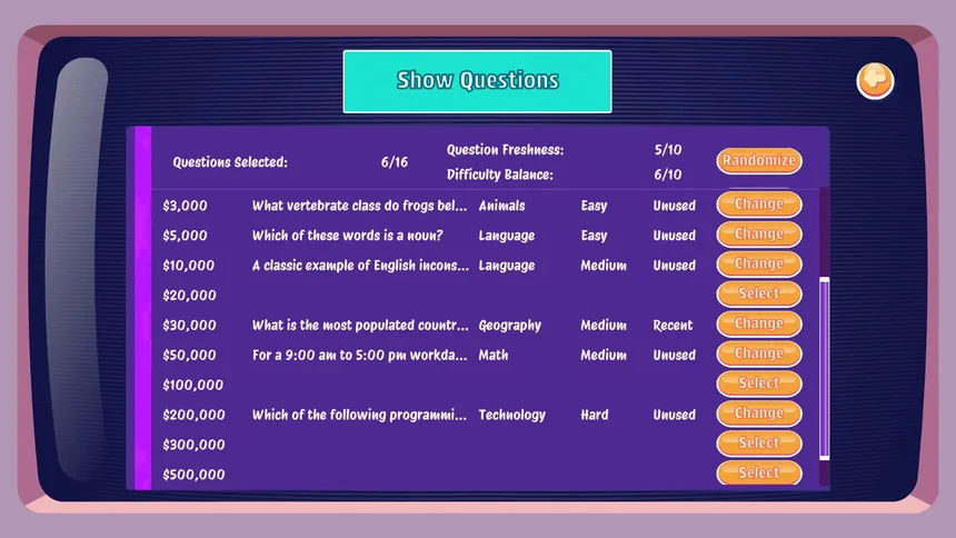 Скриншот 3 к игре Quiz Show Simulator
