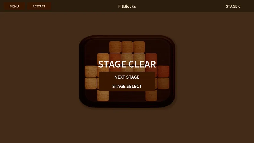 Скриншот 3 к игре FitBlocks～Wooden block puzzle～