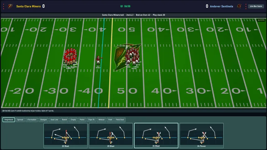 Скриншот 2 к игре Gridiron Football League