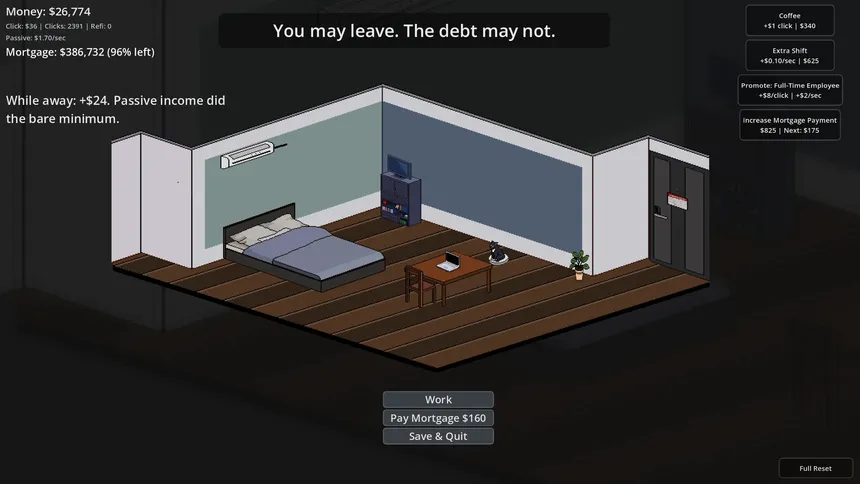 Скриншот 1 к игре Pay Off The Mortgage