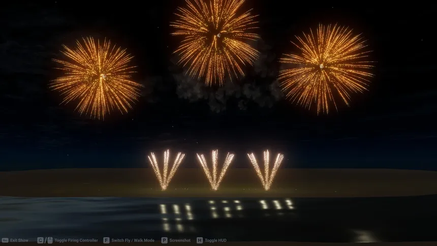 Скриншот 3 к игре Fireworks Show Simulator