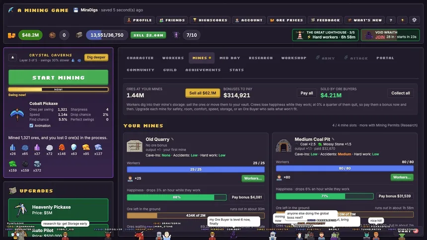 Скриншот 2 к игре A Mining Game