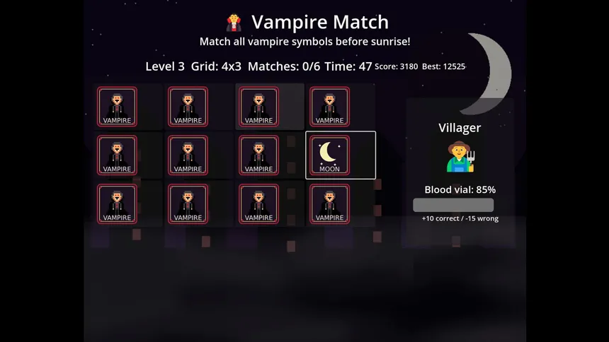 Скриншот 4 к игре Vampire Match