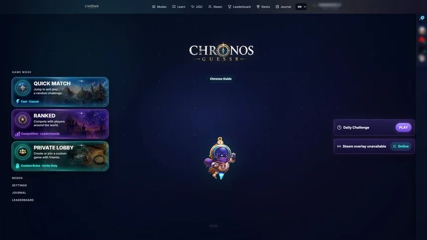 Скриншот 2 к игре ChronosGuessr