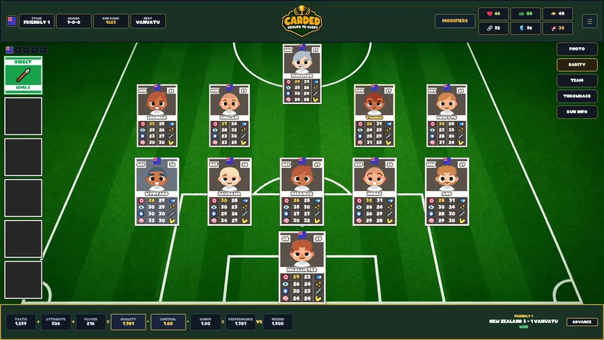 Скриншот 1 к игре CARDED: Groups to Glory