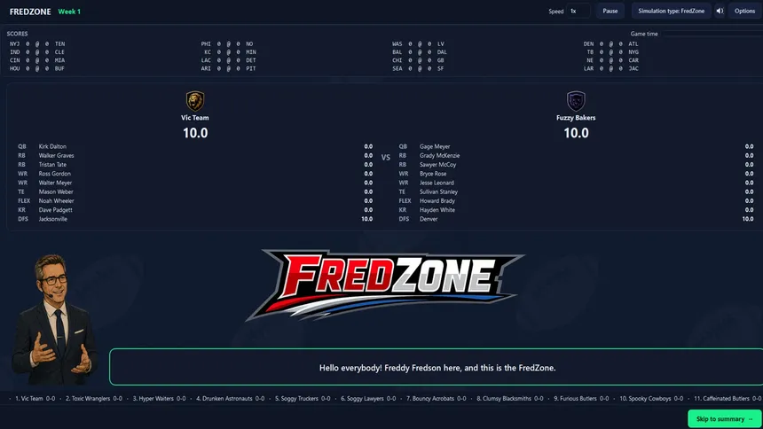 Скриншот 1 к игре ReDraft: The Fantasy Football Simulator