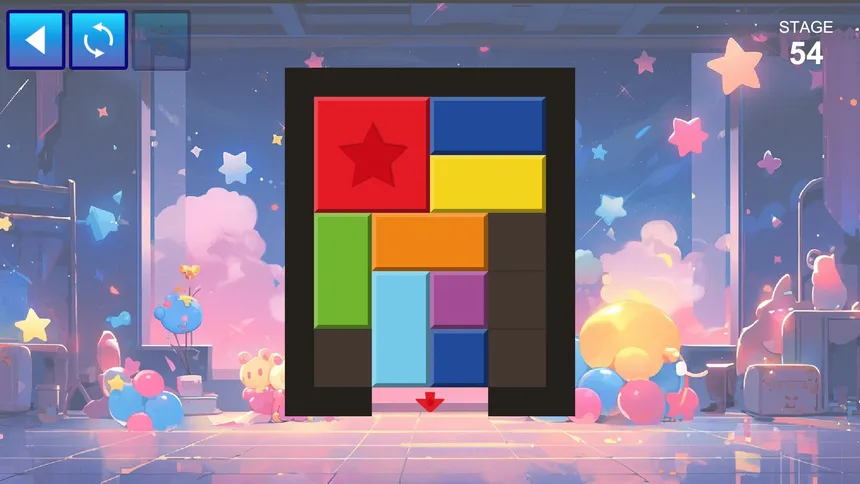 Скриншот 2 к игре SLIDE BLOCKS ～ブロックをゴールに運ぼう！～