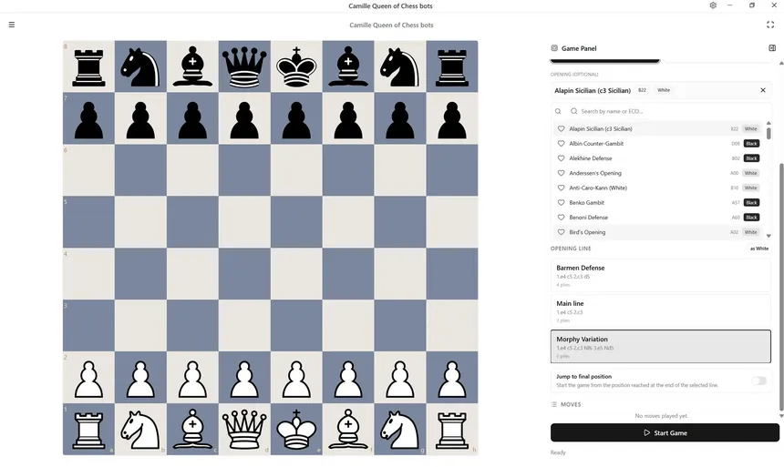 Скриншот 4 к игре Camille Queen of Chess bots