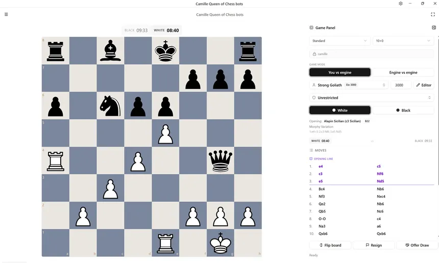 Скриншот 5 к игре Camille Queen of Chess bots