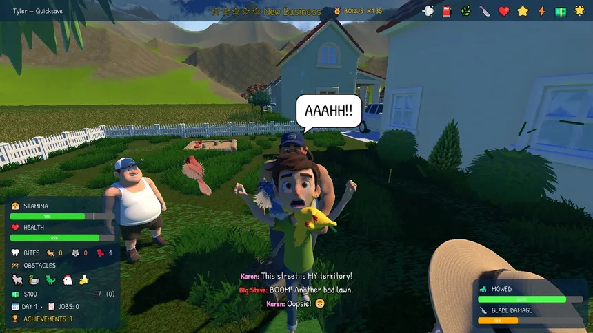 Скриншот 5 к игре Lawn Mower Mayhem
