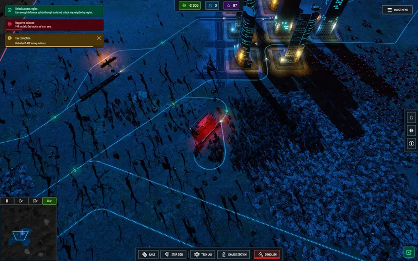 Скриншот 1 к игре Cargo Protocol: Cyberpunk Trains