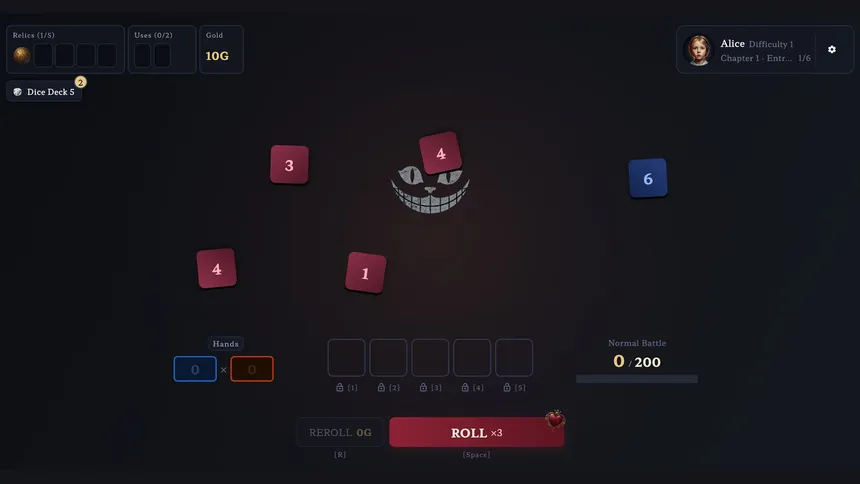 Скриншот 1 к игре Dice in Wonderland