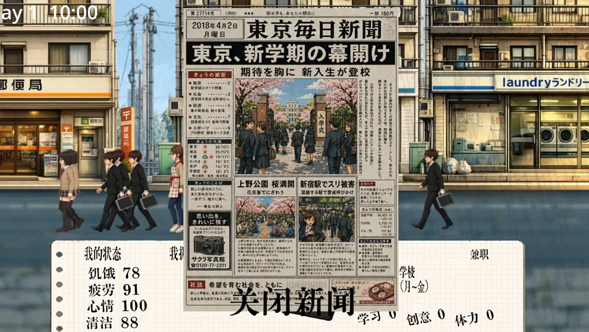 Скриншот 4 к игре Day by day：东京留子生存日记