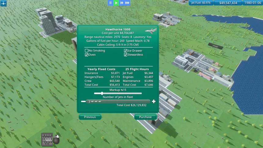 Скриншот 4 к игре Business Jet Tycoon: Age of the Turbofan
