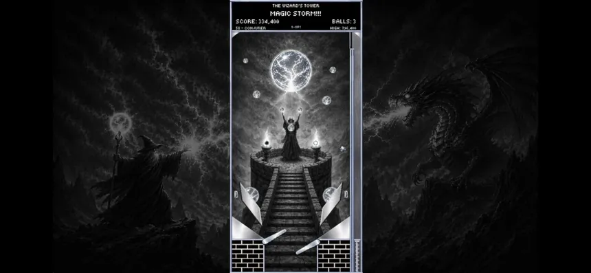 Скриншот 1 к игре Wizard Tower Pinball