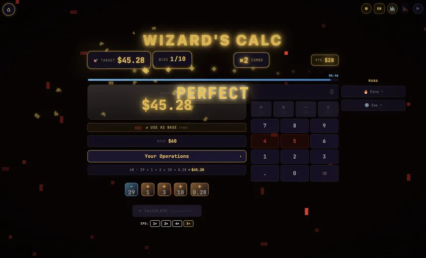Скриншот 1 к игре Wizard's Calc