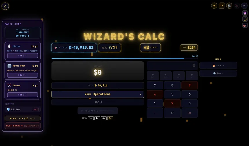 Скриншот 2 к игре Wizard's Calc