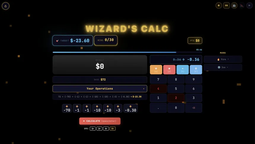 Скриншот 3 к игре Wizard's Calc