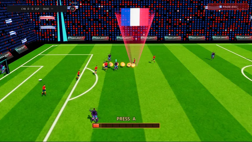 Скриншот 2 к игре MEGA GOAT FOOTBALL: Cyberia Arena