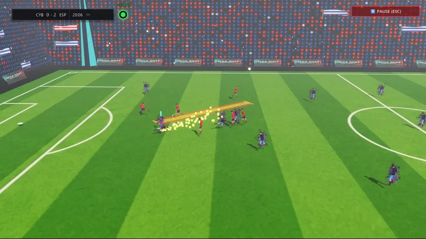 Скриншот 3 к игре MEGA GOAT FOOTBALL: Cyberia Arena