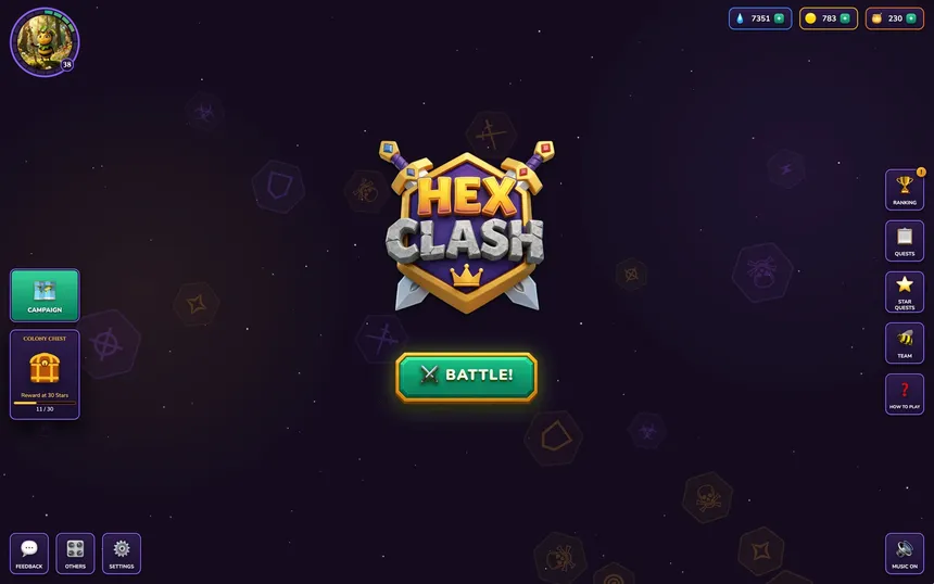 Скриншот 1 к игре Hex Clash - The Fractured Combs
