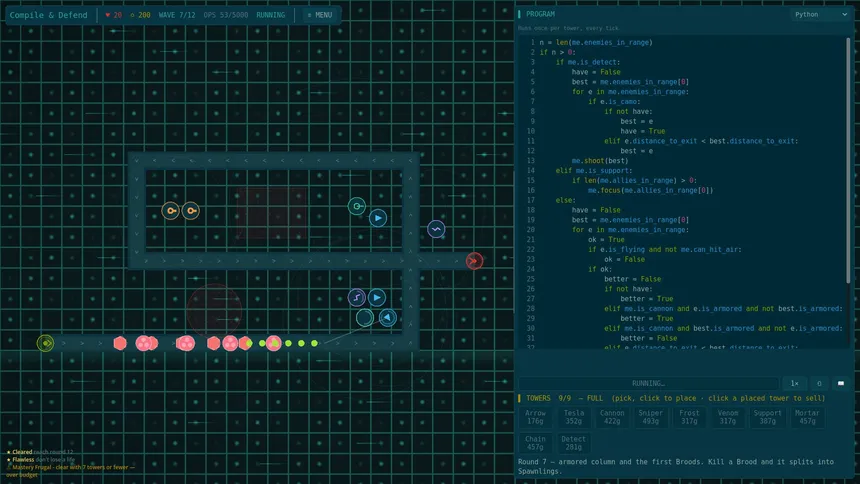 Скриншот 2 к игре Compile & Defend