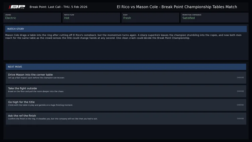Скриншот 3 к игре Pro Wrestling: The Ascent