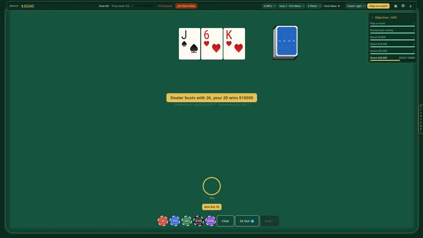 Скриншот 4 к игре Card Count Coach