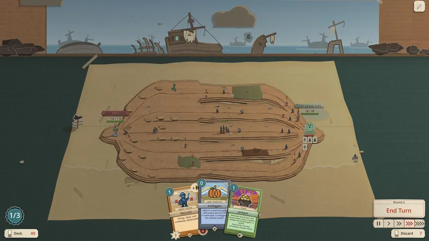 Скриншот 2 к игре Cardboard Conquest