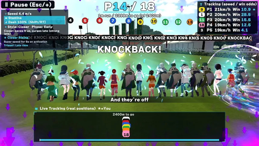 Скриншот 1 к игре Derby Heroines: Run, Bet, Win!